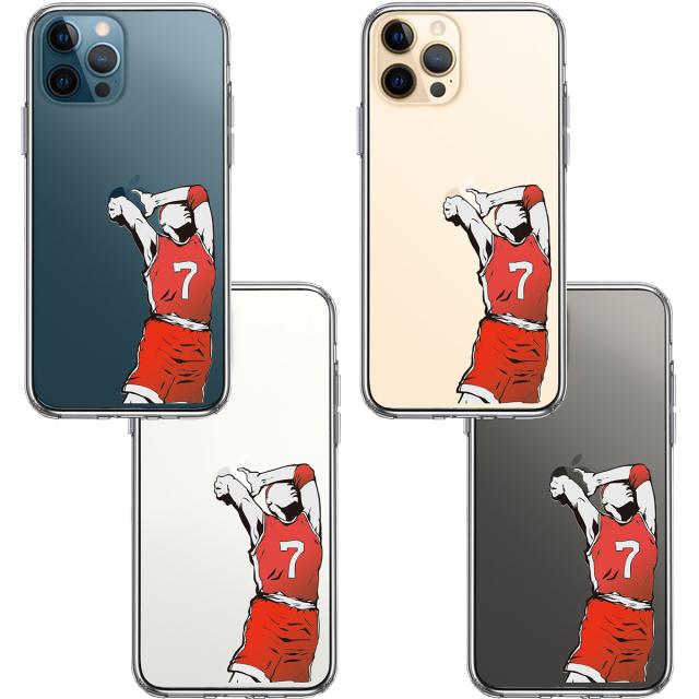 iPhone12Pro ケース クリア バスケットボール ダンク４ スマホケース 側面ソフト 背面ハード ハイブリッド 送料無料-1