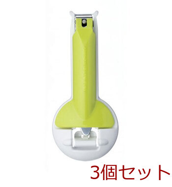 グリーンベル ステンレス製 ベビー用 深爪防止ツメキリ BA 004 ×3個セット 送料無料-2