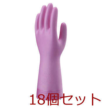 ショーワ ナイスハンド するっとタッチ ルビーピンク Mサイズ 18個セット 送料無料-1