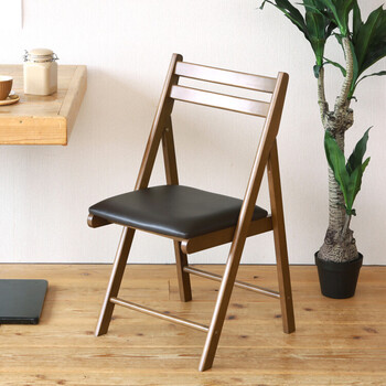 便利な背もたれ付木製折り畳み椅子 カイタシチェア 送料無料-3