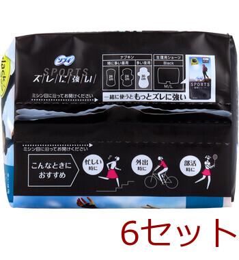 ソフィ SPORTS 多い夜用 30cm 羽つき 17個入 6セット 送料無料-2