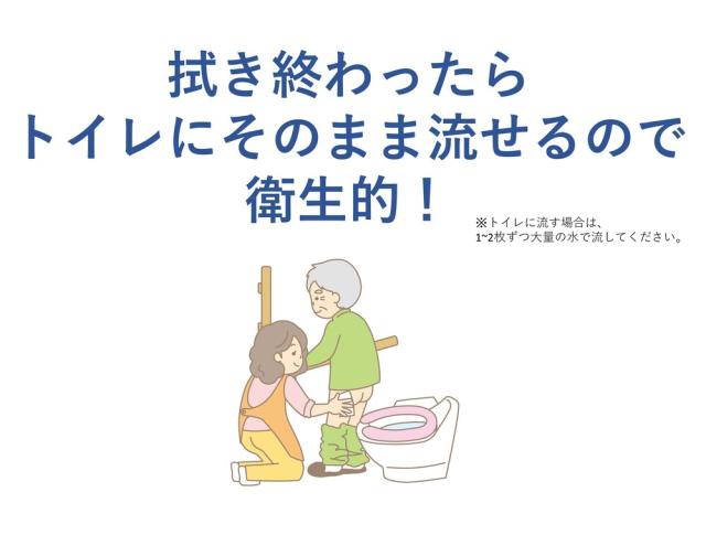 ハビナース トイレに流せるおしりふき 大判厚手 40枚入 8セット 送料無料-6