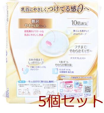 ムーニー いちばんやさしい母乳パッド 贅沢プレミアム 102枚入 5セット 送料無料-1
