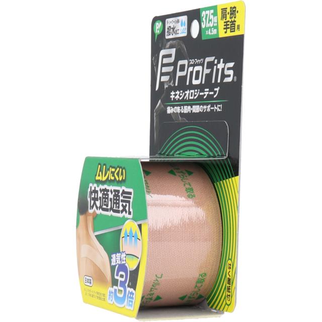 プロ フィッツ キネシオロジーテープ 快適通気 肩 腕 手首用 37.5mm×4.5m 1巻入 3セット 送料無料-2