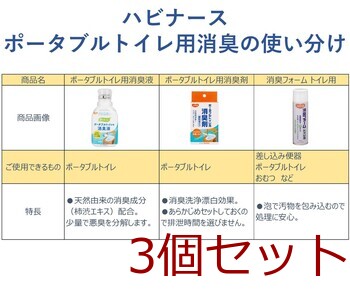 ピジョン ハビナース ポータブルトイレ用消臭剤 顆粒タイプ ２０包 3個セット 送料無料-3