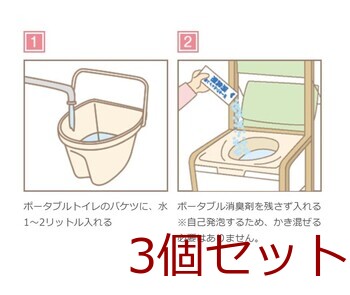 ピジョン ハビナース ポータブルトイレ用消臭剤 顆粒タイプ ２０包 3個セット 送料無料-5