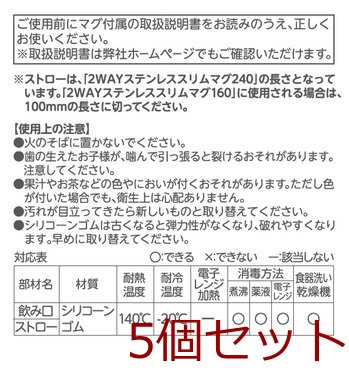 リッチェル マグ用ストローS 8 ×5個セット 送料無料-2