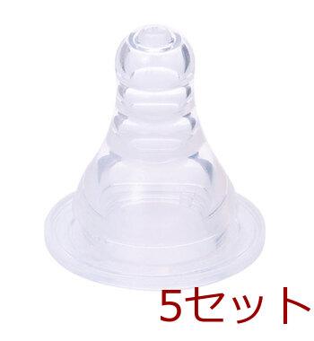ピジョン スリムタイプ乳首 ４ヵ月から Ｍサイズ １個入 5セット 送料無料-5