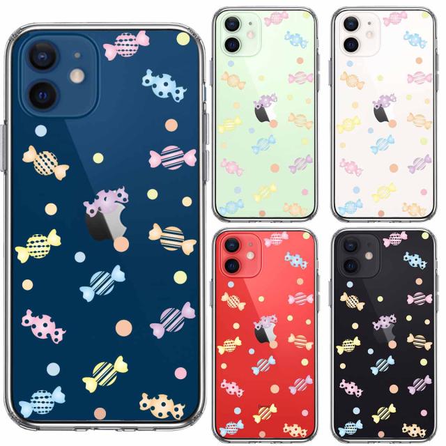 iPhone12 ケース クリア キャンディ スマホケース 側面ソフト 背面ハード ハイブリッド 送料無料-1