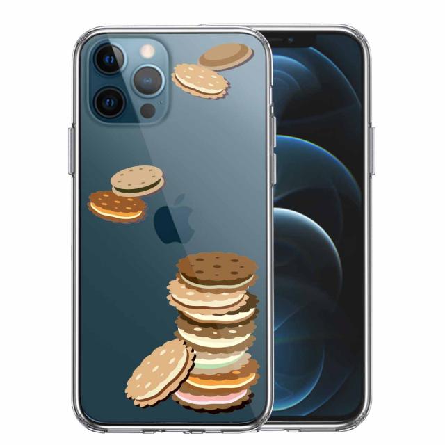 iPhone12Pro ケース クリア ビスケット スマホケース 側面ソフト 背面ハード ハイブリッド 送料無料-0
