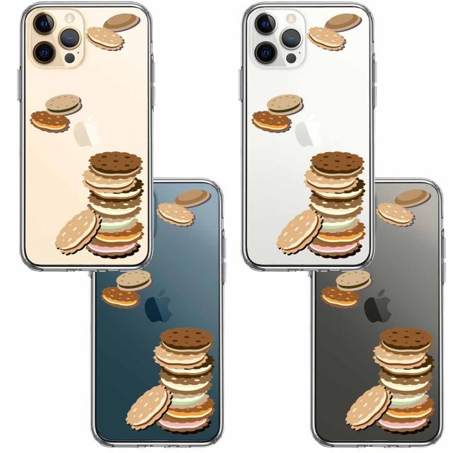 iPhone12Pro ケース クリア ビスケット スマホケース 側面ソフト 背面ハード ハイブリッド 送料無料-1