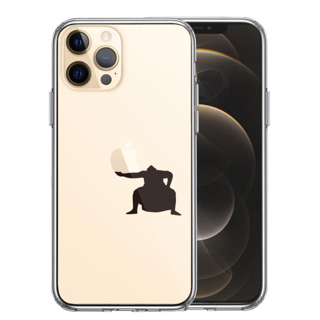 iPhone12Pro ケース クリア おすもうさん 土俵入り スマホケース 側面ソフト 背面ハード ハイブリッド 送料無料-0