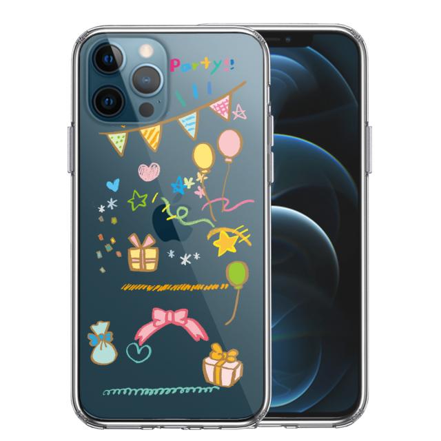 iPhone12Pro ケース クリア party パーティー スマホケース 側面ソフト 背面ハード ハイブリッド 送料無料-0