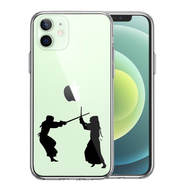 iPhone12mini ケース クリア 剣道 スマホケース 側面ソフト 背面ハード ハイブリッド 送料無料-0