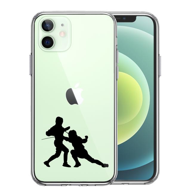 iPhone12 ケース クリア フェンシング スマホケース 側面ソフト 背面ハード ハイブリッド 送料無料-0