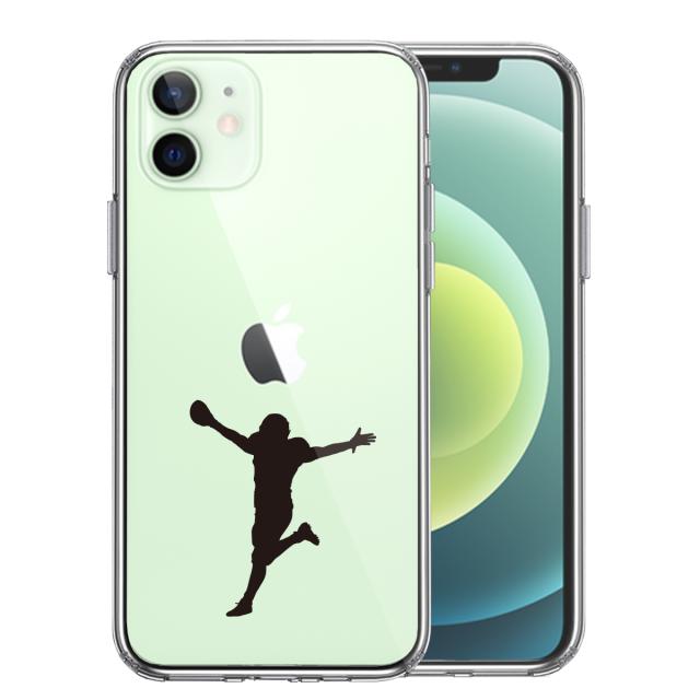 iPhone12 ケース クリア タッチダウン 歓喜 スマホケース 側面ソフト 背面ハード ハイブリッド 送料無料-0