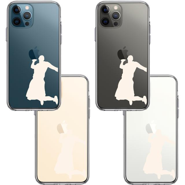 iPhone12Pro ケース クリア バスケット ダンクシュート２ 白 スマホケース 側面ソフト 背面ハード ハイブリッド 送料無料-1