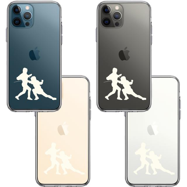iPhone12Pro ケース クリア フェンシング ホワイト スマホケース 側面ソフト 背面ハード ハイブリッド 送料無料-1