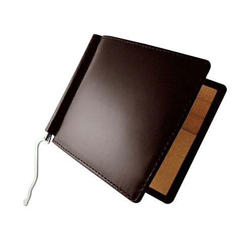 馬革×バッファローマネークリップ AN-1029BR MOMO ブラウン 送料無料-3