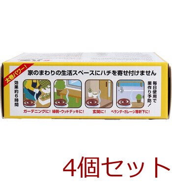 金鳥 家のまわりにハチ アブよせつけない線香 太巻タイプ 10巻入 4セット 送料無料-5