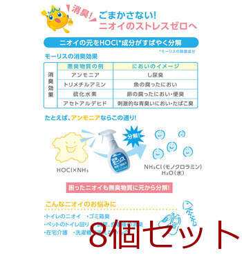 除菌モーリス 弱酸性次亜塩素酸水 ４００ｍＬ 8個セット 送料無料-2