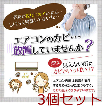 エアコンカビトルデス エアコンカビ取りスプレー 80mL 3個セット 送料無料-3