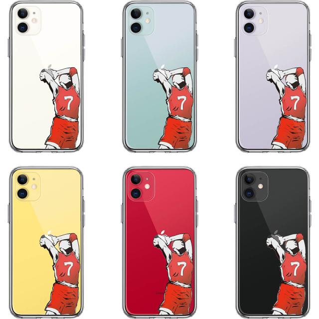 iPhone11 ケース クリアバスケットボール ダンク４ スマホケース 側面ソフト 背面ハード ハイブリッド 送料無料-1