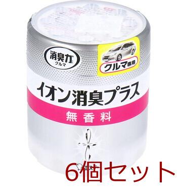 消臭力クリアビーズ イオン消臭プラス クルマ用 本体 無香料 90g 6個セット 送料無料-1