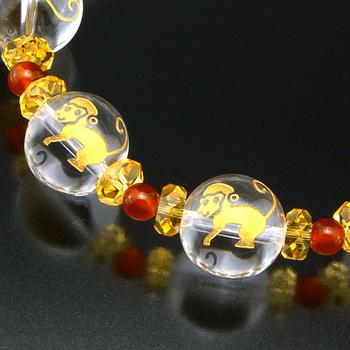 南天九猿縁起ブレス ジュエリー品質保証書付き 送料無料-1