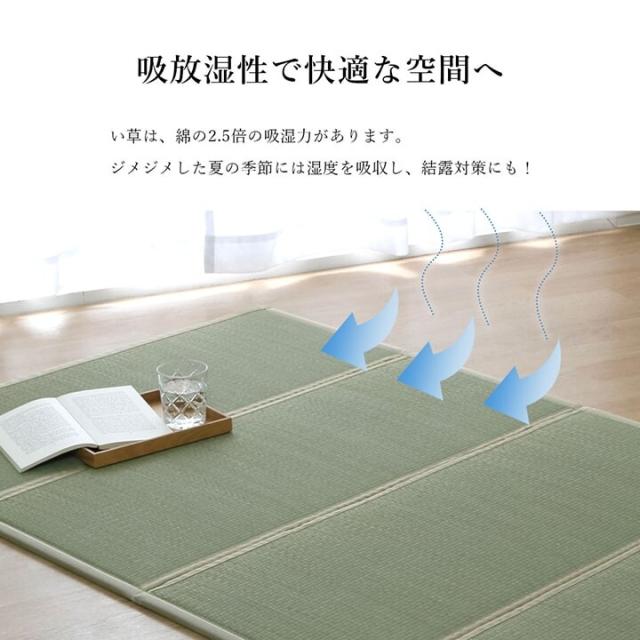 い草 約100×200cm ユニット 畳 軽量 抗菌防臭 消臭 防音 断熱性 お手入れ 簡単 畳マットレス 送料無料-1