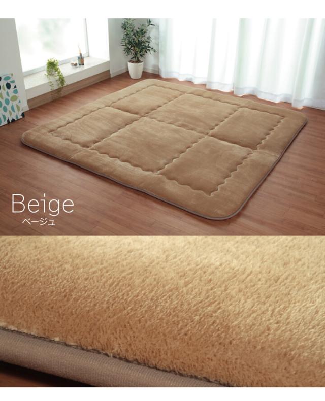 ふっくら敷 約190×190cm 国産固綿40mm使用 フランネル生地スムース F敷 送料無料-4
