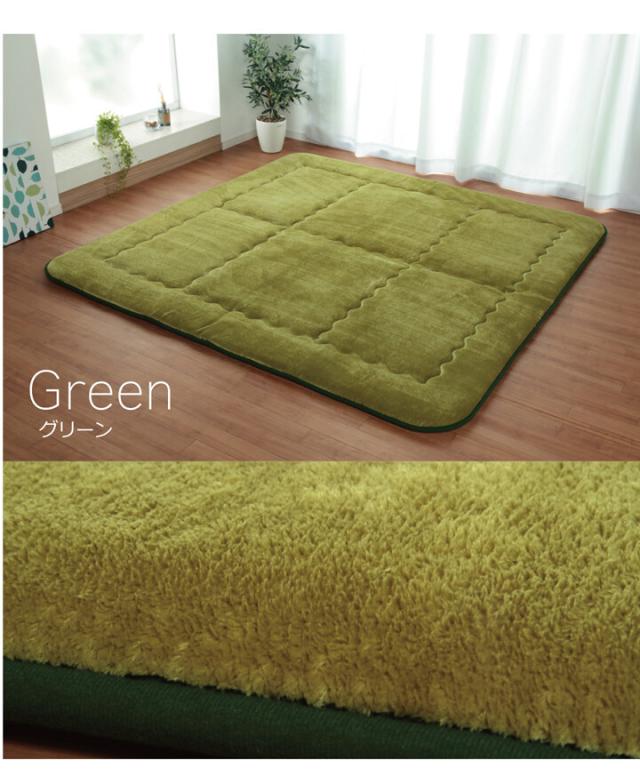 ふっくら敷 約190×190cm 国産固綿40mm使用 フランネル生地スムース F敷 送料無料-5
