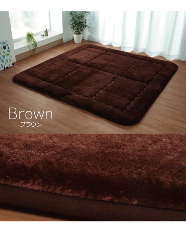 ふっくら敷 約190×190cm 国産固綿40mm使用 フランネル生地スムース F敷 送料無料-7