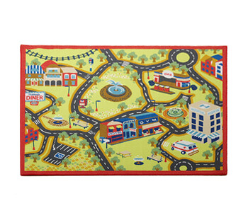 カーペット デスクカーペット 110×133cm 男の子 ロード 送料無料-5