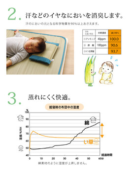 ベビー枕 まくら 約30×20cm 同色 い草枕 消臭 ピロー 国産 無地 ベビー キッズ さわやか 平枕 2個セット 送料無料-6