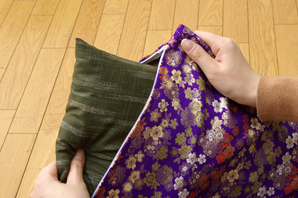 金襴御前 仏前 座布団カバー 春祐 しゅんゆう カバー 約57×62cm 銘仙判55×59cm用 送料無料-5