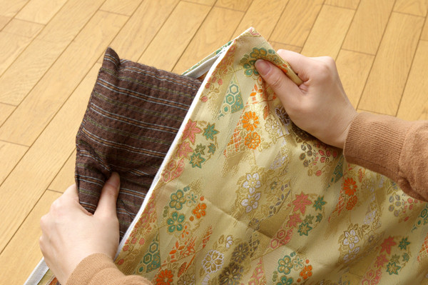 金襴御前 仏前 座布団カバー 京菊 きょうぎく カバー 約57×62cm 銘仙判55×59cm用 送料無料-5