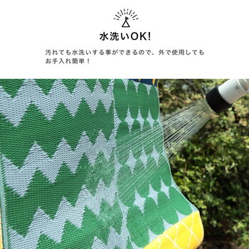 ピクニック 日本製 パッチワーク調 洗える レジャー シート ラグ 約174×174cmブロード 送料無料-5