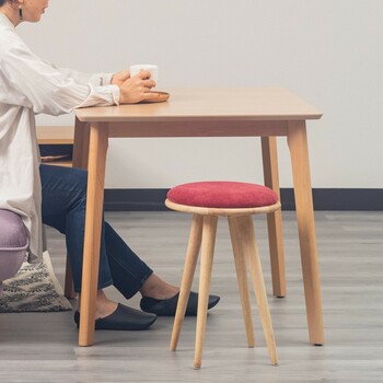 ラウンドスツール 天然木をふんだんに使ったナチュラルシリーズ 組立家具 NATURAL SIGNATURE 送料無料-2