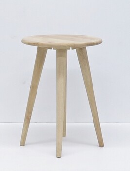 ラウンドスツール 天然木をふんだんに使ったナチュラルシリーズ 組立家具 NATURAL SIGNATURE 送料無料-5