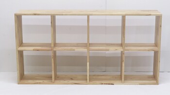 2×4シェルフ 天然木をふんだんに使ったナチュラルシリーズ 組立家具 NATURAL SIGNATURE 送料無料-5