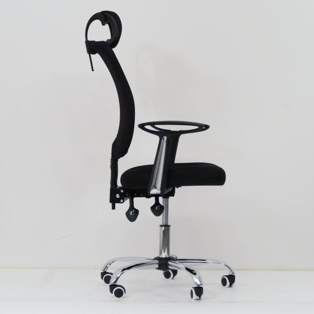 ヘッドレスト付で長時間座っても疲れにくいチェアー 組立家具 コンフォート 送料無料-2