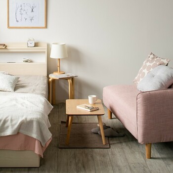 木の温もりを感じるコンパクトな60巾テーブル 組立家具 カイル 送料無料-2