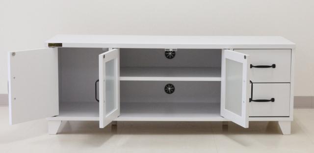 お部屋が広く見えるWH家具シリーズ 組立家具 120ローボード ユリアンII 送料無料-2