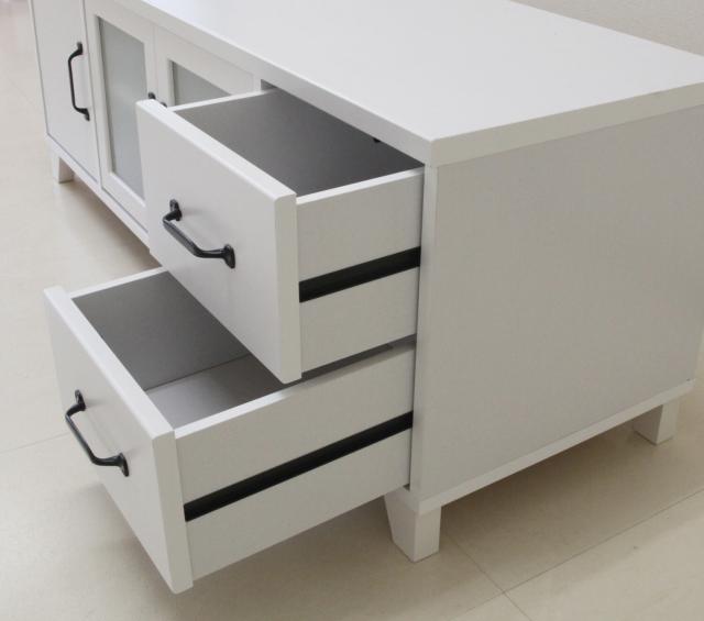 お部屋が広く見えるWH家具シリーズ 組立家具 120ローボード ユリアンII 送料無料-3