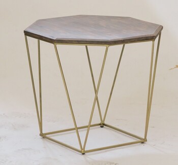 八角形のデザインが特徴的なサイドテーブルienowa エンマ 送料無料-12