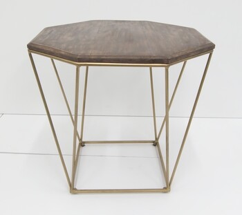 八角形のデザインが特徴的なサイドテーブルienowa エンマ 送料無料-6