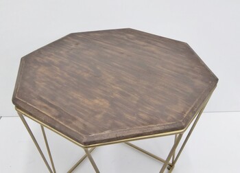 八角形のデザインが特徴的なサイドテーブルienowa エンマ 送料無料-7