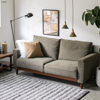 ソファー 帆布生地がお洒落な空間を演出します ienowa ソファー マリエッタ 送料無料-10