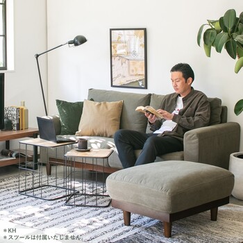 ソファー 帆布生地がお洒落な空間を演出します ienowa ソファー マリエッタ 送料無料-14